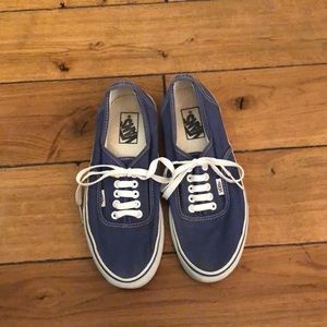 Blue Vans. Mens 7. US Women’s 8.5.